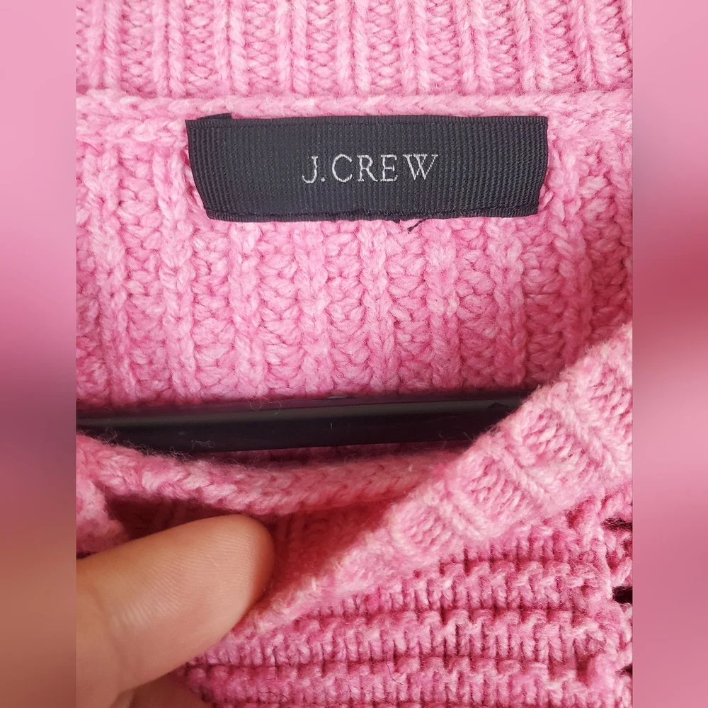 J. Crew Pink Knit Sweater Size S - Picture 2 of 4